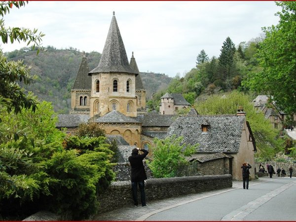 Conques, voor ieder wat. Een prachtig middeleeuws dorp. 